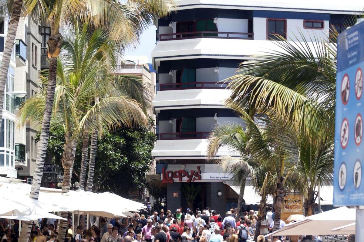 Apartamento Con Balcon En La Playa De Las Canteras ลาสปัลมาส เด กรานคานาเรีย ภายนอก รูปภาพ
