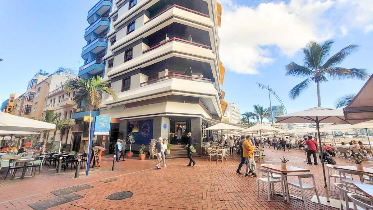 Apartamento Con Balcon En La Playa De Las Canteras ลาสปัลมาส เด กรานคานาเรีย ภายนอก รูปภาพ