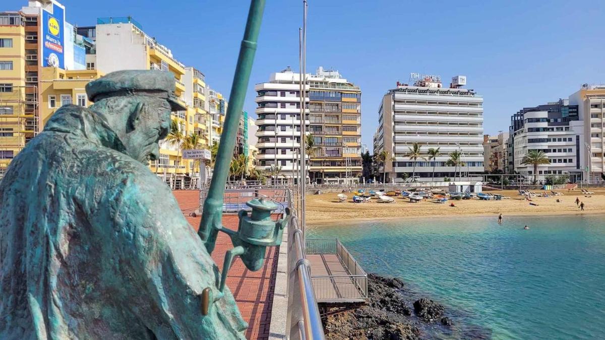Apartamento Con Balcon En La Playa De Las Canteras ลาสปัลมาส เด กรานคานาเรีย ภายนอก รูปภาพ